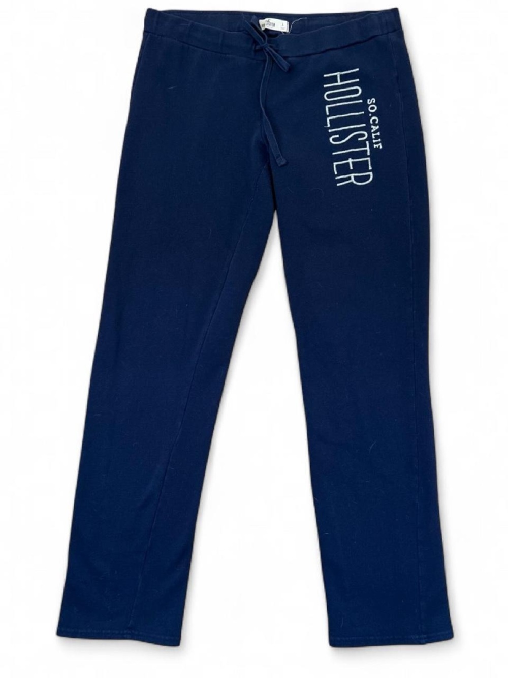Hollister Women’s Navy Logo Straight Leg Pants
